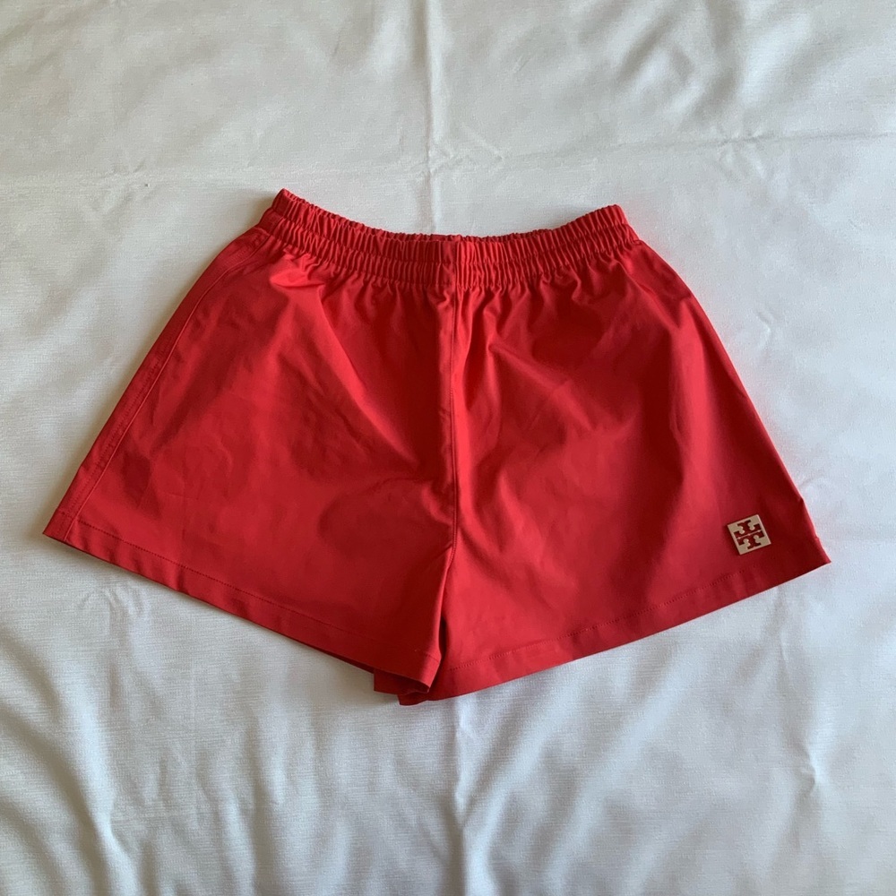 Tory Burch Women's Vibrant Red Athletic Shorts